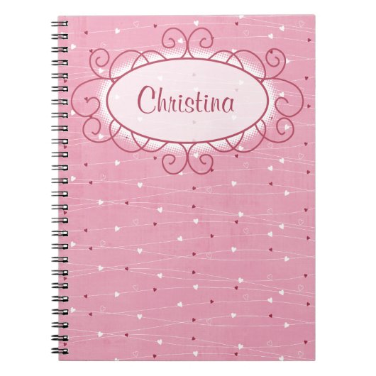 Herz & Liebe SpiralNotebook Notizblock (Vorderseite)