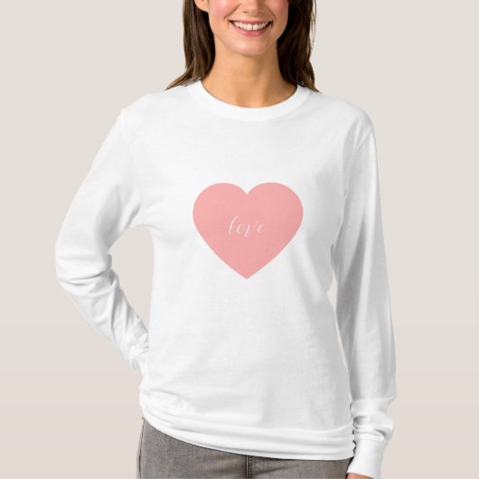Herz Liebe T-Shirt (Vorderseite)
