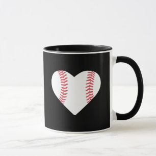 Herz Liebe Und Lebe Baseball Tasse