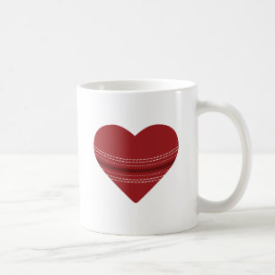 Herz-Liebe und Live-Cricket Kaffeetasse