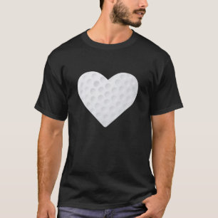 Herz-Liebe und Live-Golf T-Shirt