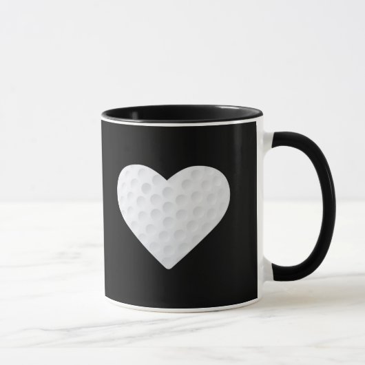 Herz-Liebe und Live-Golf Tasse (Rechts)