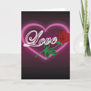 Herz-, Liebe-und Rosen-Gruß-Karte Feiertagskarte