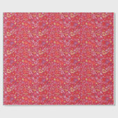 Herz-Liebe Valentines Paper Collage Pattern Red Geschenkpapier (Flach)
