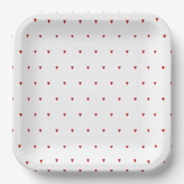 Herz & Liebe Valentinisches Brautparty Pappteller