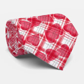 Herz-Liebe Valentinstag Muster Textur gestreift Krawatte (Gerollt)