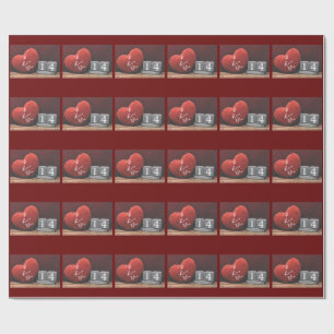 Herz & Liebe Valentinstag Wrapping Paper Geschenkpapier