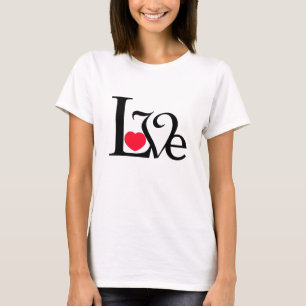Herz-Liebe-Wort T-Shirt