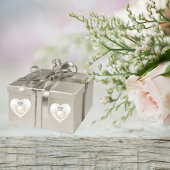 Herz, liebende Vogelhafter, Diamantklingeln Herz-Aufkleber