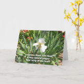 Herz-Liedhaiku-Karte Karte (Gelbe Blume)