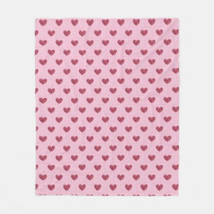 Herz Lil'Sweetheart Red Pink Imitate Fuzzy Design Fleecedecke