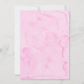 Herz Little Sweetheart erster Geburtstag Einladung (Rückseite)