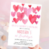 Herz Little Sweetheart erster Geburtstag Einladung