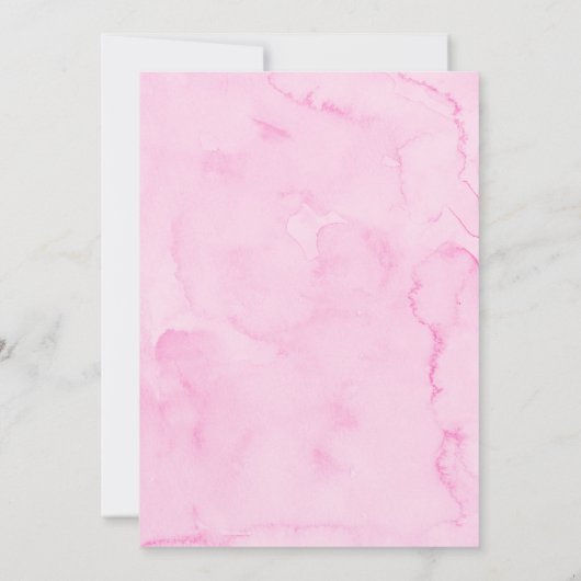 Herz Little Sweetheart erster Geburtstag Einladung (Rückseite)