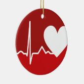 Herz-Logo Keramik Ornament (Rechts)