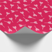 Herz Lollipops - Rot - Wrapping Paper Geschenkpapier (Ecke)