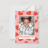 Herz Lollipops Valentine's Klassenzimmer Fotokarte Mitteilungskarte (Vorderseite)