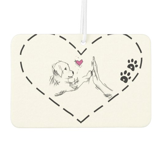 Herz Lufterfrischer (Rückseite)