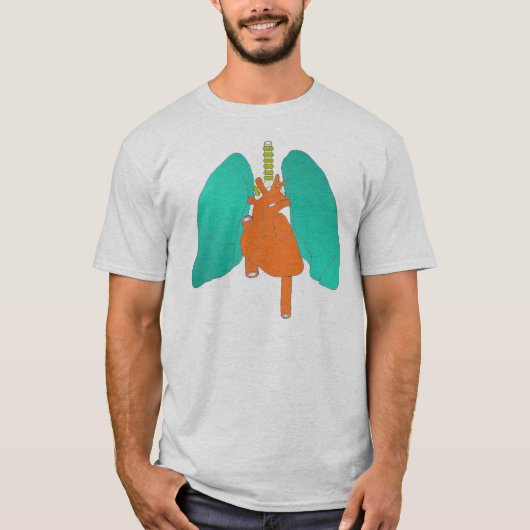 Herz-Lungen T-Shirt (Vorderseite)