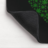 Herz Lustiger Valentinstag Weed Liebhaber Pot Rauc Mousepad (Ecke)