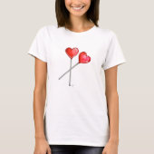 Herz-Lutschbonbons T-Shirt (Vorderseite)
