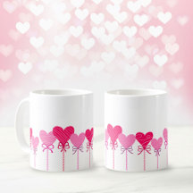Herz-Lutscher-Rand-Kaffeetasse