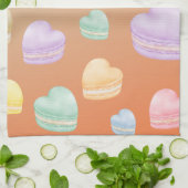 Herz Macarons Geschirrtuch (Gefaltet)