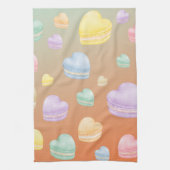 Herz Macarons Geschirrtuch (Vertikal)