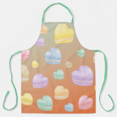 Herz Macarons Schürze (Vorderseite)