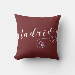 Herz Madrid Cushion, Spanisch Kissen
