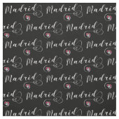 Herz Madrid, Spanisch, Madrid, Flagge Stoff (Muster)