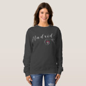 Herz Madrid Sweatshirt, Spanisch, Spanien Sweatshirt (Vorne ganz)