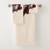 Herz Magic Beige Handtuch Set (Insitu)