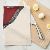 Herz Magic Beige Küchentuch (Viertel Falte)