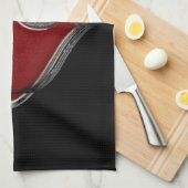 Herz Magic Black Küchentuch (Viertel Falte)