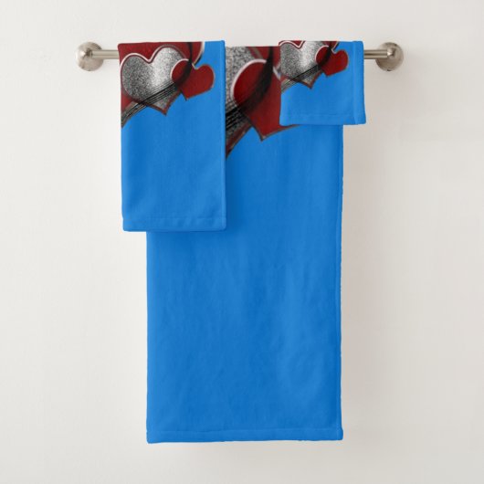 Herz Magic Blue Handtuch Set (Insitu)
