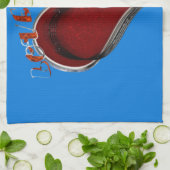 Herz Magic Blue Küchentücher (Gefaltet)