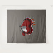 Herz Magic Brown Business Tapestry Extra-Large Wandteppich (Vorderseite (Horizontal))