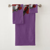 Herz Magic Lila Handtuch Set (Insitu)