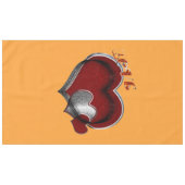 Herz Magic Orange Cotton Tableclout Tischdecke (Vorderseite (Horizontal))