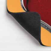 Herz Magic Orange Mouse Pad Mousepad (Ecke)