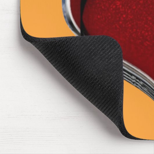 Herz Magic Orange Mouse Pad Mousepad (Ecke)