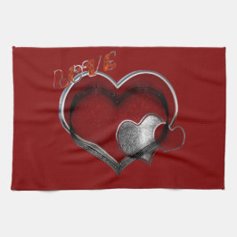 Herz Magic Red Küchentuch