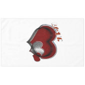 Herz Magic White Cotton Tableclout Tischdecke (Vorderseite (Horizontal))