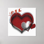 Herz Magic Wrapped Canvas Leinwanddruck (Vorderseite)