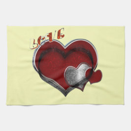Herz Magic Yellow Küchentuch