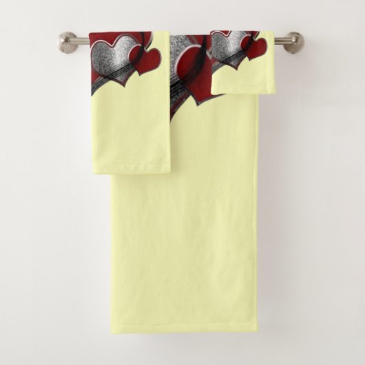 Herz Magic Yellow Towel Set (Insitu)