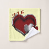 Herz Magic Yellow Towel Set (Waschlappen)