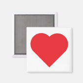 Herz Magnet (Vorderseite/Rückseite)