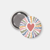 Herz Magnet (Vorderseite/Rückseite)